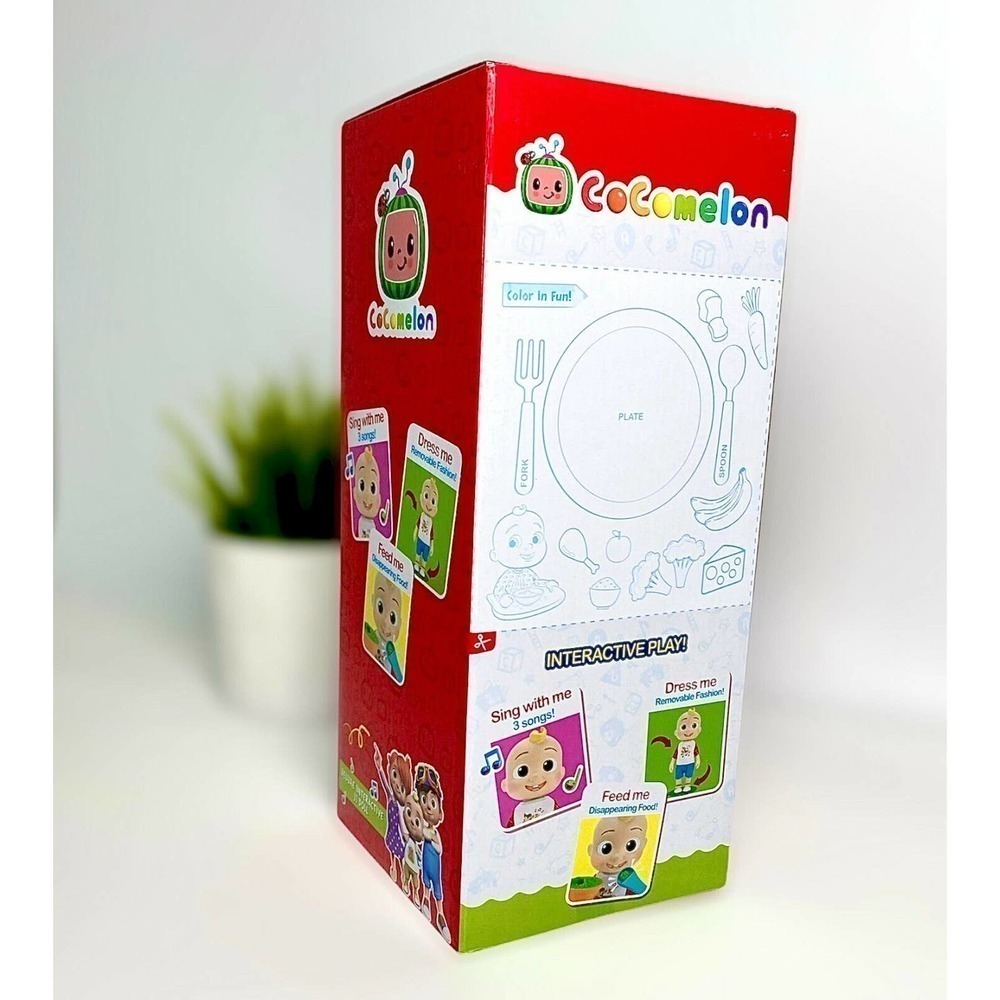Cocomelon DELUXE INTERACTIVE JJ DOLL Feed Dress Sing With Me VEGETABLES SONG New - Picture 2 of 2